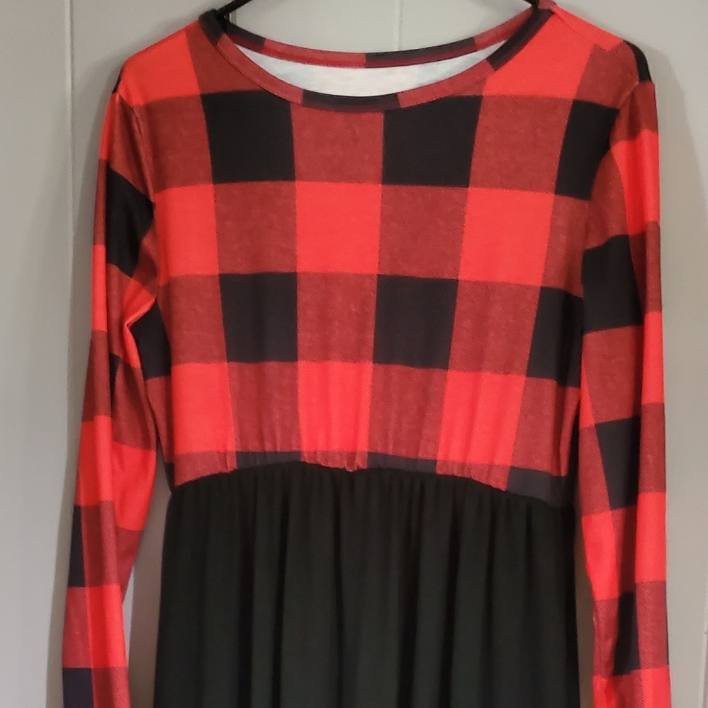 Flannel Maxi Dress